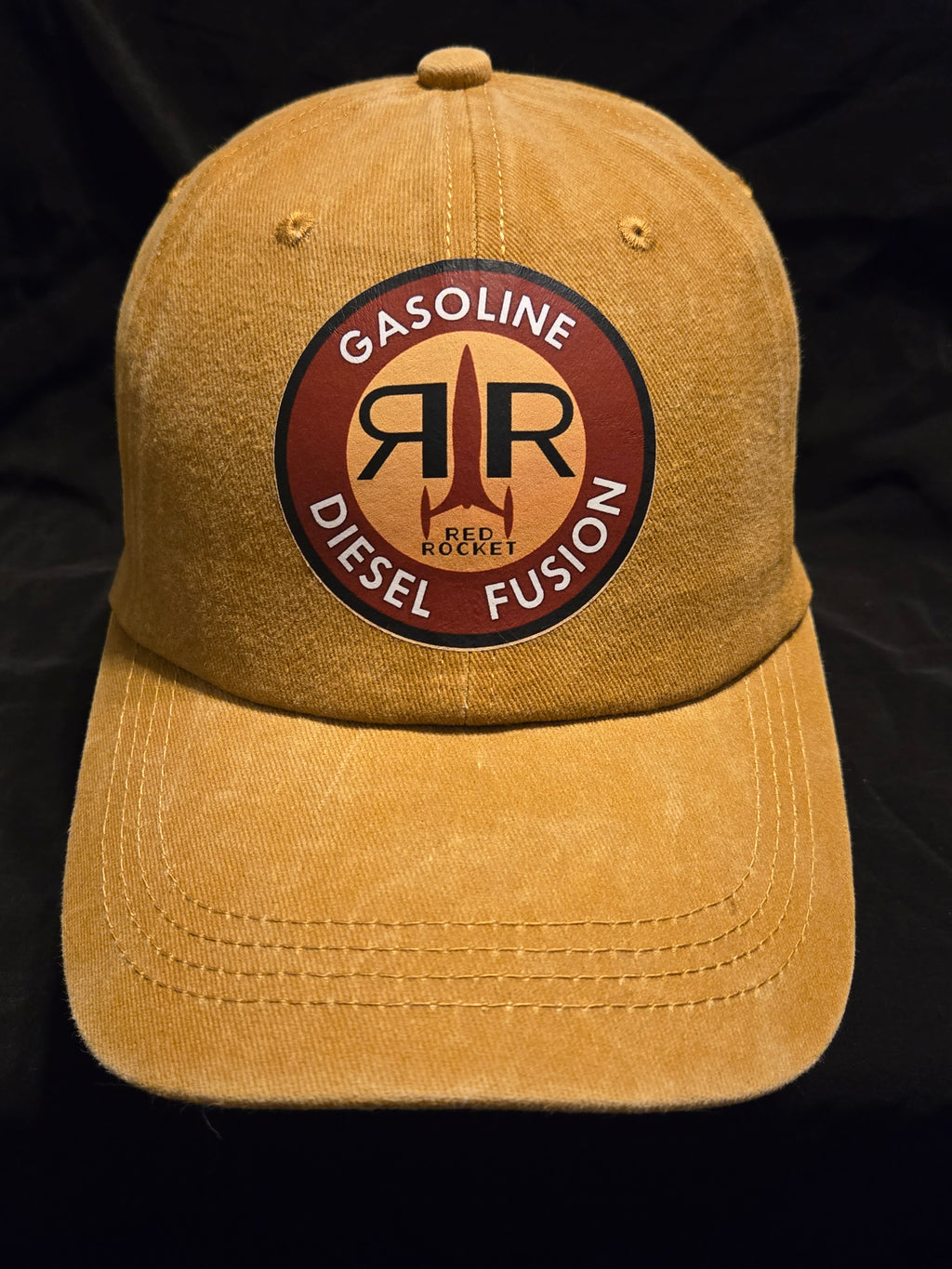 Fallout Tan Faded Wash Red Rocket Baseball Cap
