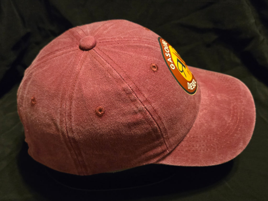Fallout Burgundy Faded Wash Red Rocket Baseball Cap