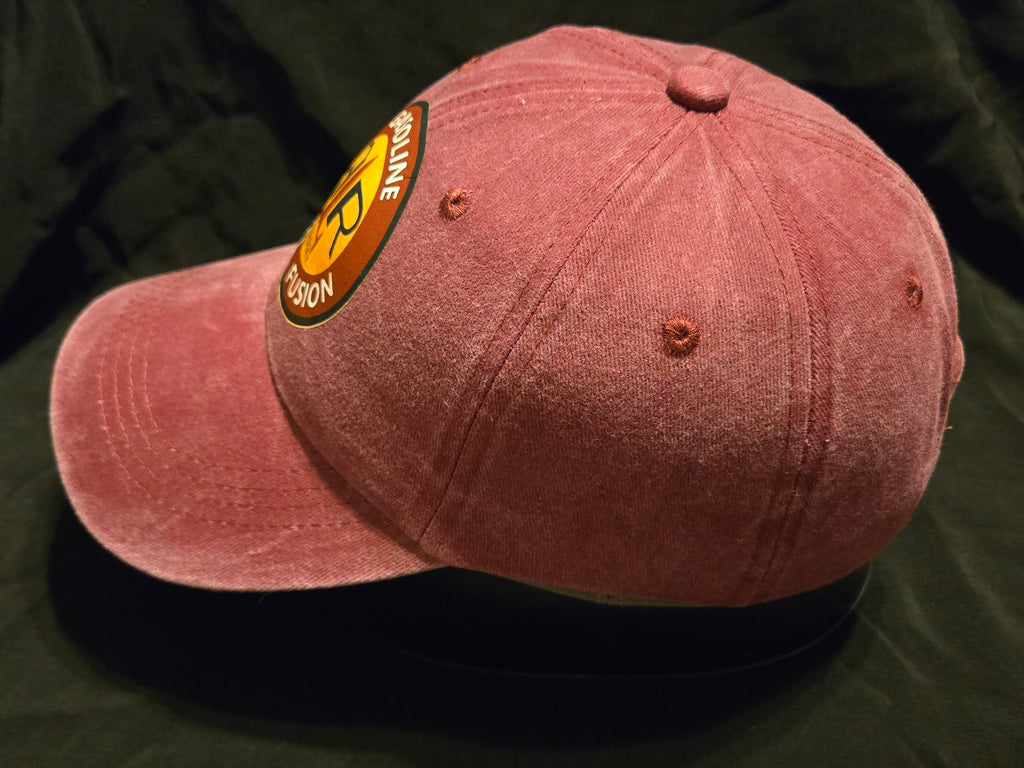 Fallout Burgundy Faded Wash Red Rocket Baseball Cap