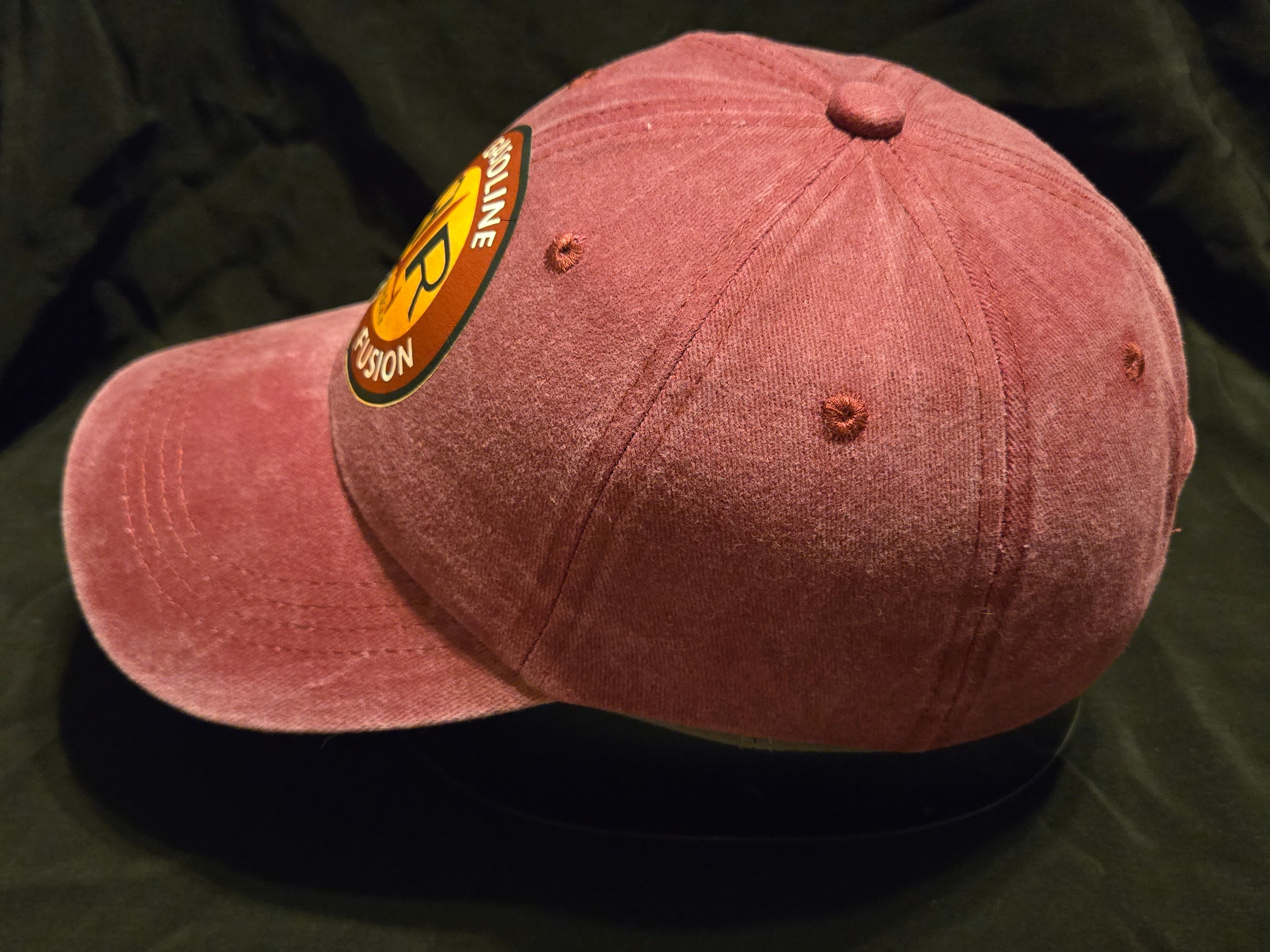 Fallout Burgundy Faded Wash Red Rocket Baseball Cap