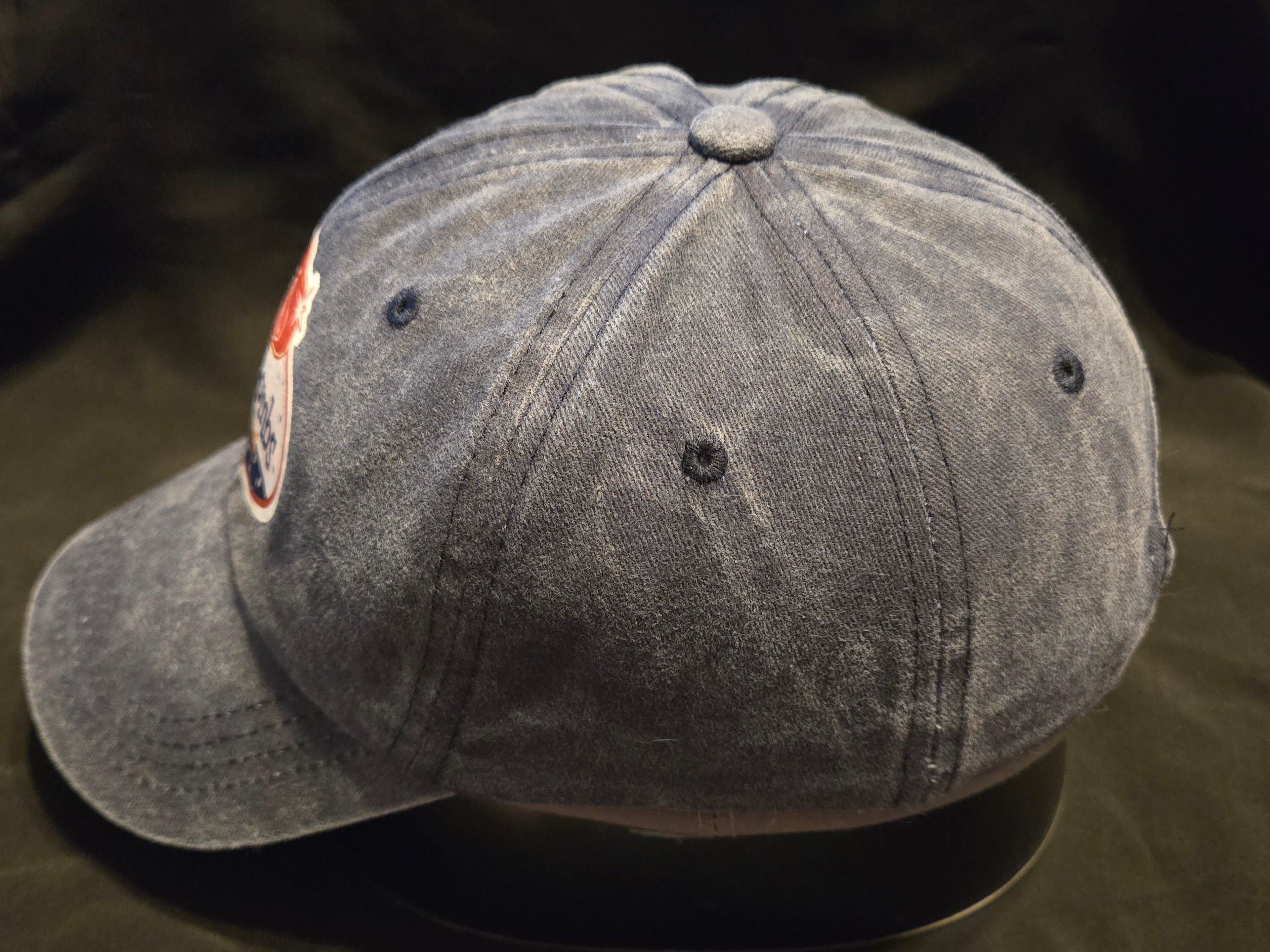 Fallout Blue Faded Wash Sugar Bombs Baseball Cap