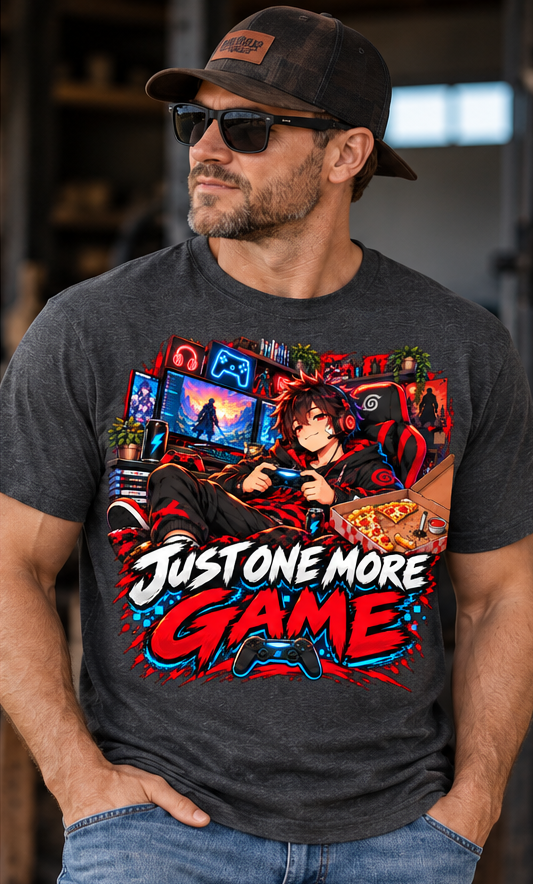 Just One More Game — Men’s Softstyle T-Shirt