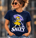 Salty women’s graphic tee — main mockup
