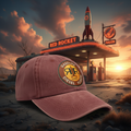 Red Rocket Cap - Red Rocket Gas Station Background