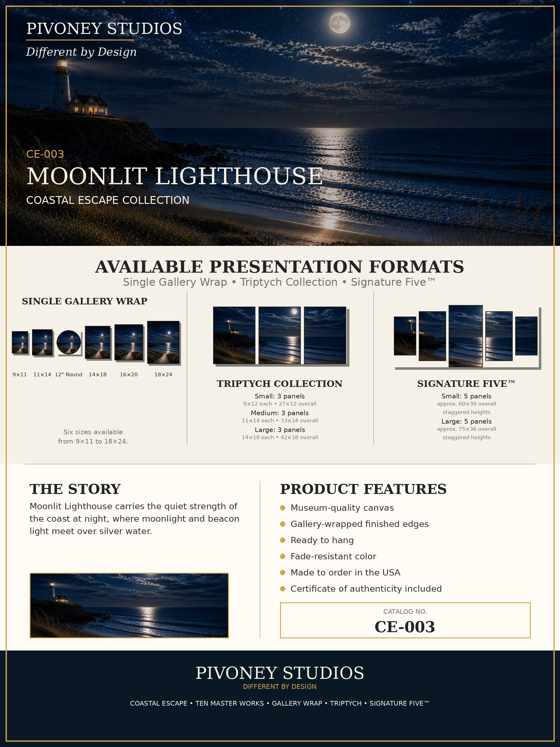 MOONLIT LIGHTHOUSE